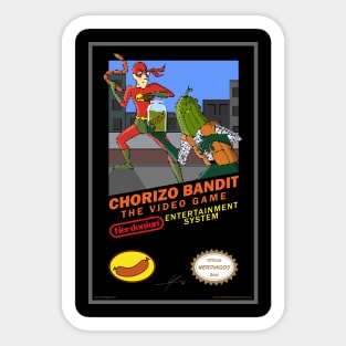 Nerdmigos: Chorizo Bandit The Video Game by IAMO Sticker